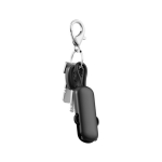 4-in-1 recycled plastic keyring cable with 100W fast charging black colour sixth view