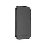 Ultra-thin 4 mm power bank with wireless charging 3000 mAh black colour second view