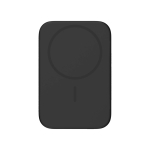Ultra-thin 4 mm power bank with wireless charging 3000 mAh black colour third view