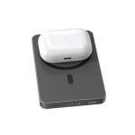 Eco magnetic power bank with 15W wireless charging 5000 mAh black colour view 11