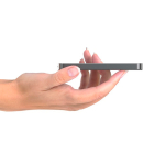 Eco magnetic power bank with 15W wireless charging 5000 mAh black colour seventh view