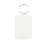 Eco keyring power bank with integrated cables 2000 mAh white colour fifth view