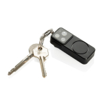 Compact personal alarm rechargeable via USB-C with LED light 150 dB black colour third view