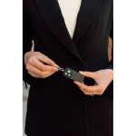 Compact personal alarm rechargeable via USB-C with LED light 150 dB black colour ambient view 4