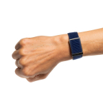 Ultra-thin health wristband with app and 1 ATM water resistance bondi blue colour fourth view