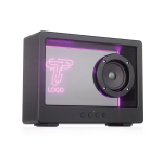 Transparent wireless speaker with integrated RGB light and USB-C 5W black colour