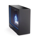 Transparent wireless speaker with integrated RGB light and USB-C 5W black colour