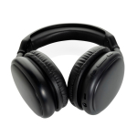 Foldable over-ear headphones with removable USB-C battery black colour third view