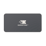 Ultra-slim speaker with IPX5 water resistance 10W power grey colour view with logo