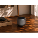 Compact wireless speaker with Bluetooth 5.3 and 3W sound grey colour ambient view