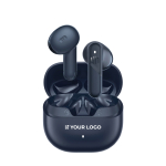 Wireless earbuds with touch control and BT 6.0 30 mAh blue colour printing view