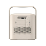 Compact wireless speaker with built-in microphone 10W beige colour third view