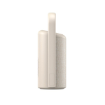 Compact wireless speaker with built-in microphone 10W beige colour fourth view