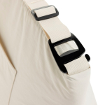 Cool bag with adjustable strap and front pocket 8L beige colour sixth view