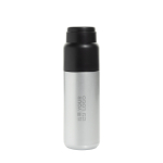 Vacuum insulated anti-drip flask with integrated cup 500 ml silver colour printing view