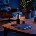 Leakproof bottle with carry handle and anti-drip screw cap 750 ml black colour ambient view 4
