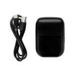 Portable rechargeable shaver with display and travel lock black colour fifth view