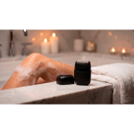 Portable rechargeable shaver with display and travel lock black colour ambient view 4