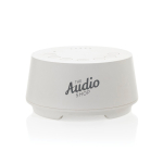 Eco white noise speaker with auto shut-off and 3W white colour view with logo