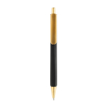 Ergonomic three-sided soft-touch pen with blue ink black colour second view