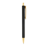 Ergonomic three-sided soft-touch pen with blue ink black colour third view