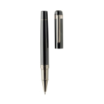 Swiss Peak metal writing set with ballpoint pen and rollerball, blue ink black colour fourth view