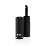 Swiss Peak smooth twist metal pen 1200 m blue ink black colour second view with box