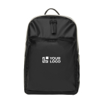 Laptop backpack with compartments and 16L capacity Swiss Peak 15.6” black colour printing view