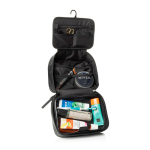 Swiss Peak 4L foldable wash bag with internal organisation black colour fifth view