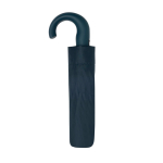 Automatic folding umbrella 21'' matte synthetic leather handle Ø108 navy-blue colour third view