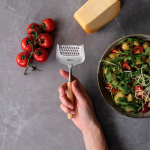 Boska cheese grater with stainless steel blade and beechwood handle silver colour ambient view 4