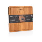 Cheese set with European oak board Boska 29 x 29cm brown colour view with box