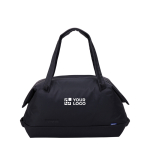 Nylon travel bag with rigid opening and 35L Thule Subterra 2 black colour printing view