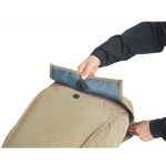 Minimalist backpack with magnetic flap for 16” laptop Thule Paramount beige colour third view
