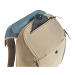 Minimalist backpack with magnetic flap for 16” laptop Thule Paramount beige colour seventh view