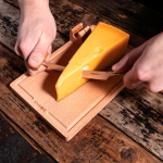 Cheese cutter with WOODEN board and removable knife Boska brown colour