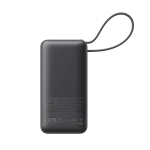 Customisable fast-charging 10000 mAh Anker power bank black colour fourth view