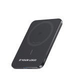 Ultra-thin power bank with 15W wireless charging 5000 mAh Anker Nano black colour printing view