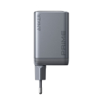 Anker Prime 100W GaN fast-charging wall charger grey colour fourth view