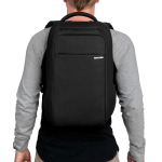 Laptop backpack with quick access and top handle 16” Incase Icon black colour view 17