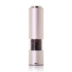 AdHoc eMill.3 electric salt or pepper mill, stainless steel light grey colour third view