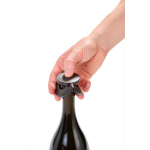 Ultra-thin leak-proof reusable champagne stopper AdHoc Gusto black colour view 11