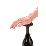 Ultra-thin leak-proof reusable champagne stopper AdHoc Gusto black colour eighth view