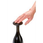 Ultra-thin leak-proof reusable champagne stopper AdHoc Gusto black colour ninth view