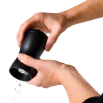 Salt and pepper mill set with aroma-protecting lid AdHoc black colour view 11