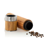 AdHoc Duomill acacia wood double salt and pepper mill brown colour third view
