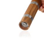 AdHoc Duomill acacia wood double salt and pepper mill brown colour fifth view