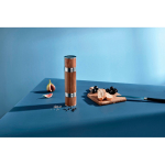 AdHoc Duomill acacia wood double salt and pepper mill brown colour ambient view