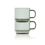 Hand-blown borosilicate glass espresso cups 70 ml AdHoc Impact transparent colour fifth view