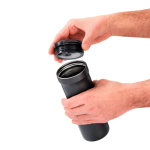 Double-wall leakproof thermal mug 500ml AdHoc Pulse grey colour second view